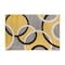 World Rug Gallery Contemporary Abstract Circles Area Rug 2' x 3' Yellow 368YELLOW2X3 - alternate 2